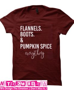 Flannels Boots & Pumpkin Spice T Shirt