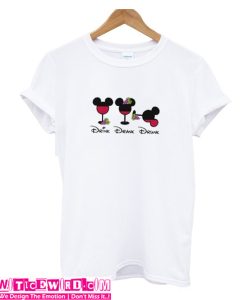 Mickey Glass grapes Drink drank drunk Unisex adult T shirt