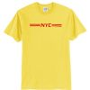 NYC Logo Gold Yellow Unisex adult T shirt