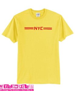 NYC Logo Gold Yellow Unisex adult T shirt