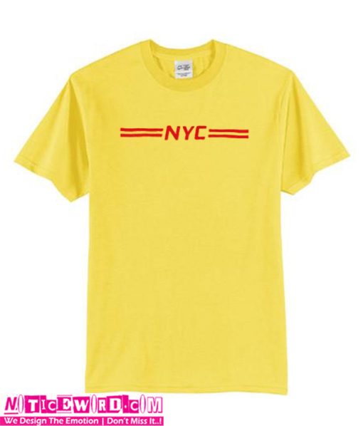 NYC Logo Gold Yellow Unisex adult T shirt