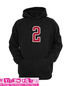 Number 2 Red White Hoodie