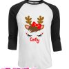 Reindeer Girl Christmas Baseball T Shirt