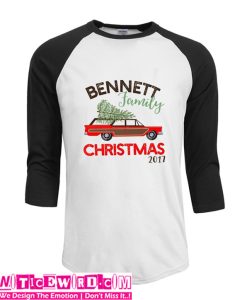 Retro ersonalized Family Christmas T Shirt