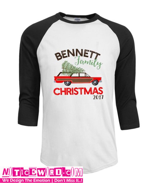 Retro ersonalized Family Christmas T Shirt