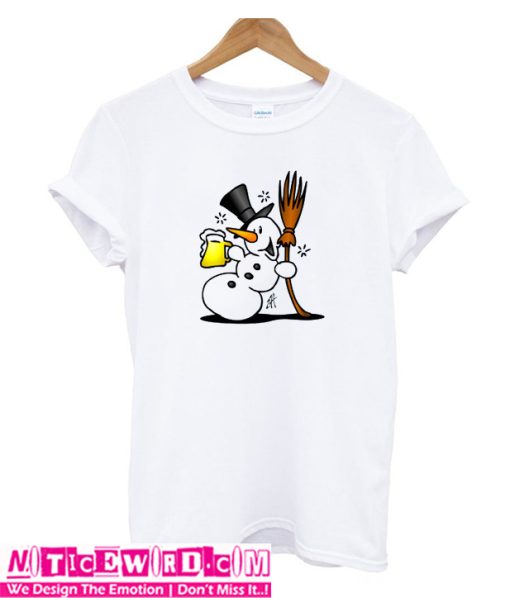 Snowman drinking T Shirt