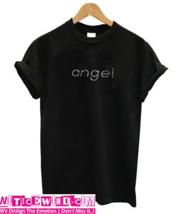 angel font t-shirt