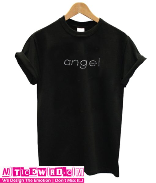 angel font t-shirt