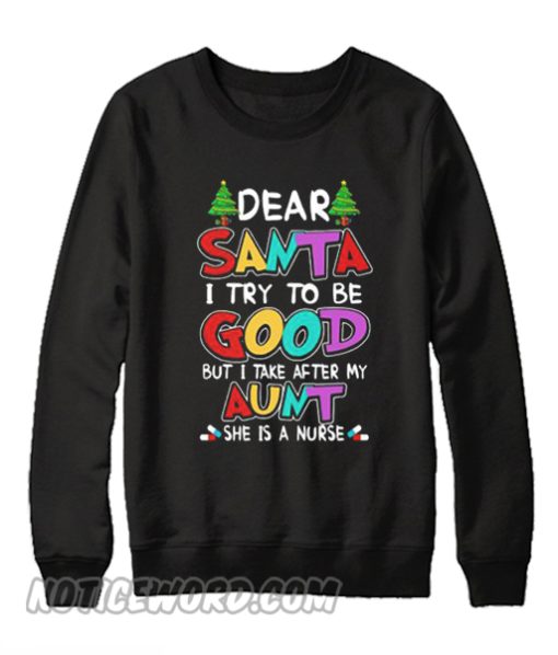 Aunt Nurse Christmas Job Sweatshirt