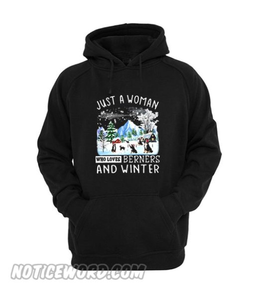 Bernese Mountain And Winter Hoodie