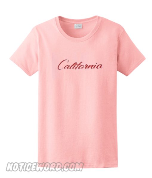 California Text Graphic Tees Shirts