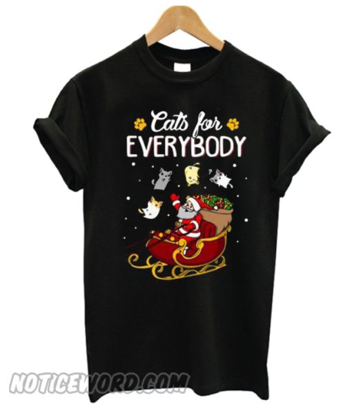 Cats For Everybody Santa’s Gift Christmas T-Shirt