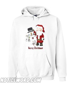 Christmas Santa and Snowman Hoodie