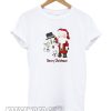 Christmas Santa and Snowman Tshirt