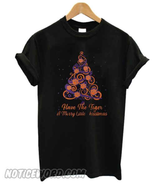 Clemson Tiger have the Tiger a merry little Christmas Tree T-shirt