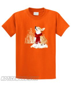 Corgi Is Watching The Snow T-Shirt