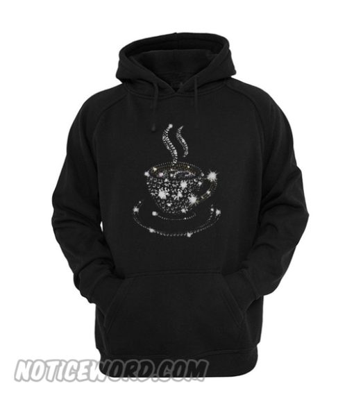 Cup Coffee Glitter Diamond Chistmas Hoodie