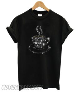 Cup Coffee Glitter Diamond Chistmas T-shirt