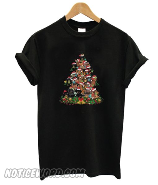 Dachshunds Christmas Tree T-shirt