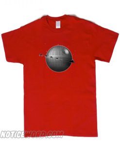 Death Star and Starship Star Wars Christmas T-shirt