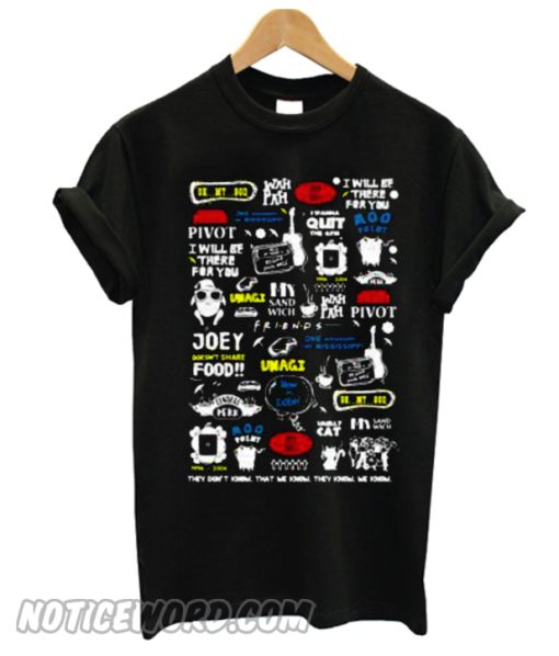 Friends Tv Show Doodle T-Shirt from Noticeword