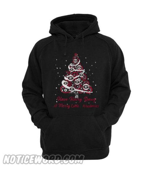 Georgia Bulldogs have Hairy Dawg a merry little Christmas Tree Hoodie