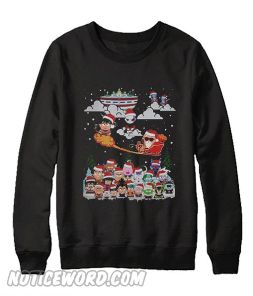 Goku Jiren Zeno and Kame Santa Claus Dragon ball Christmas Sweatshirt