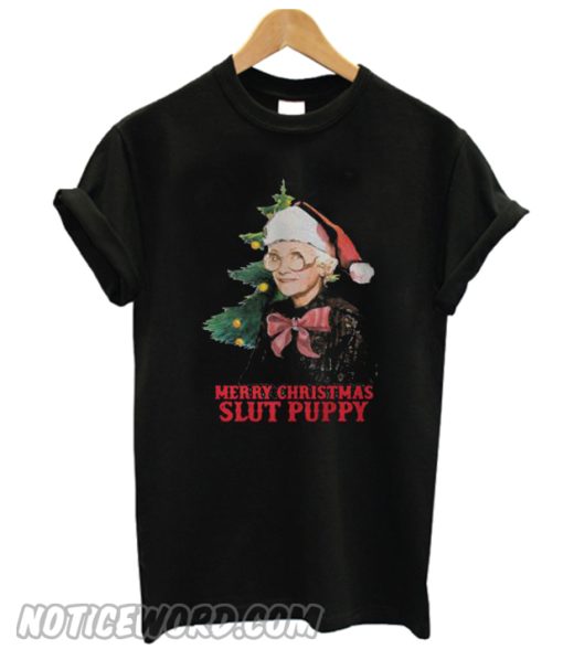 Golden girls Sophia Petrillo Merry Christmas slut puppy T-shirt from Noticeword