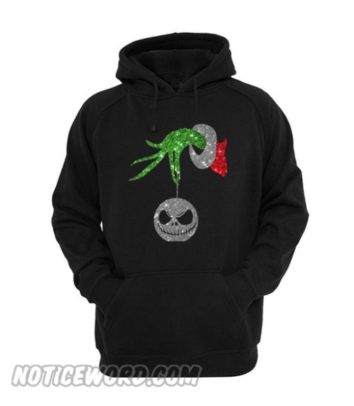 Grinch hand Jack Skellington christmas hoodie