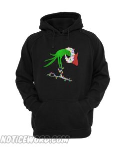 Grinch hand holding Hairstylist hoodie