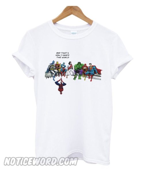 Jesus and heroes and that’s how I saved the world T-shirt from Noticeword