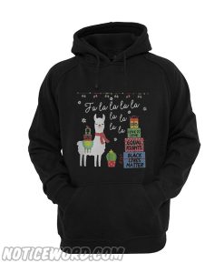 Llama fa la la la Christmas Hoodie