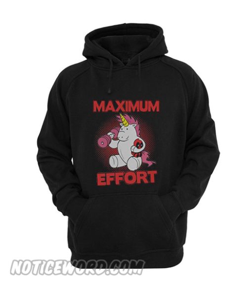 Maximum Effort Unicorn and Deadpool Hoodie