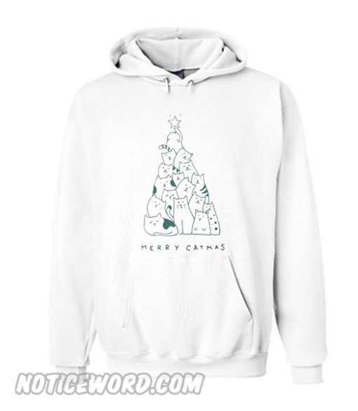 Merry Catmas christmas tree Hoodie