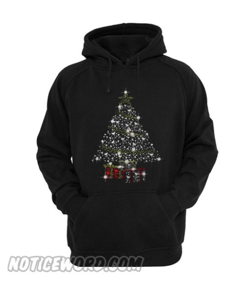 Merry Christmas wine Christmas tree Hoodie