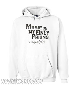 Music Is My Only Friend Ringer hoodie