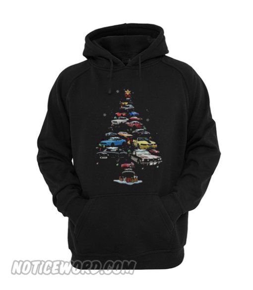 Mustang Car Christmas Tree Hoodie