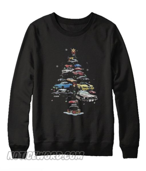 Mustang Car Christmas Tree Sweatshirt