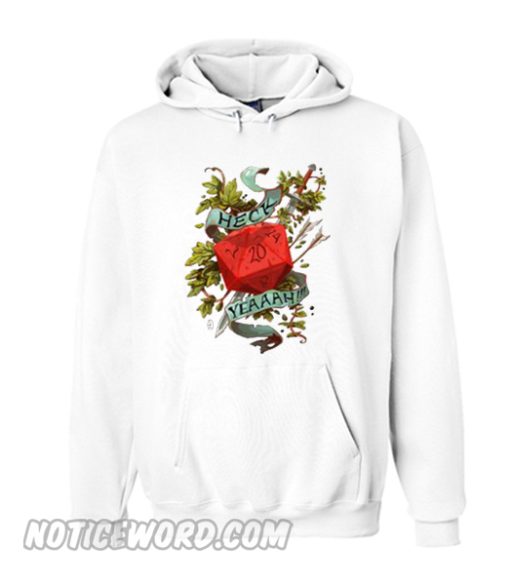 Natural 20 D2 Dice Hoodie