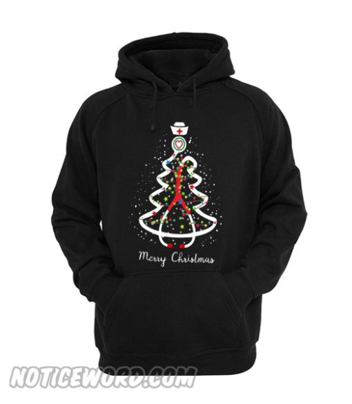 Nurse medical assistant tree Merry Christmas Hoodie