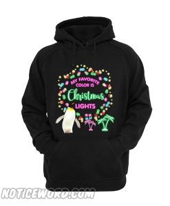 Penguin Christmas Lights Hoodie