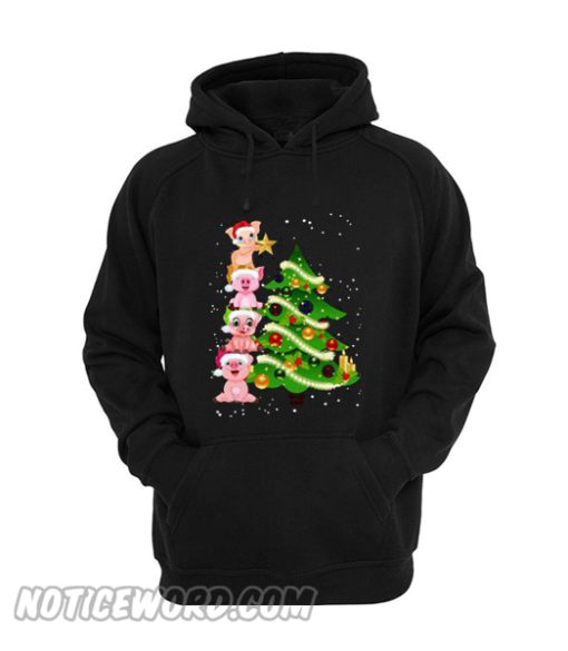 Pigs Christmas Tree Hoodie