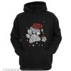 Premium Dog Footprint Santa Hat Hoodie