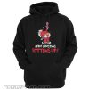 Santa Claus Wine Merry Christmas Bottoms Up hoodie