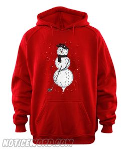 Santa Snowman gold christmas Hoodie