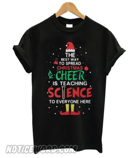 Santa hat the best way to spread Christmas Cheer is teaching Science T-shirt