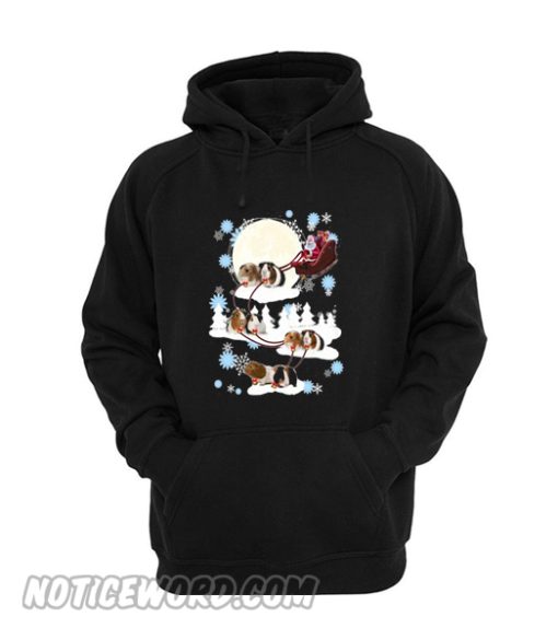 Santa riding Guinea Pig Christmas Hoodie