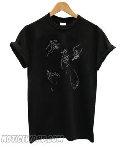 Smoking Hand Black T Shirt