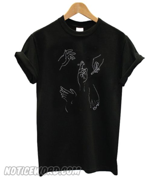 Smoking Hand Black T Shirt