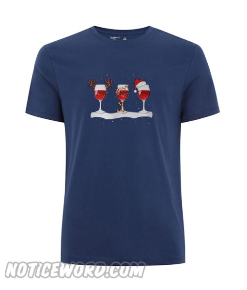 Three Wine Glasses With Christmas Light T-Shirt